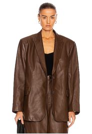 THE MANNEI Mafraq Blazer in Chocolate