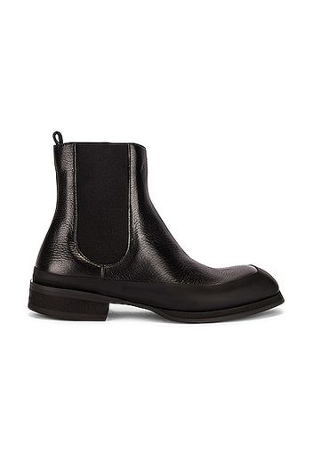 The Row Garden Leather Boots in Black