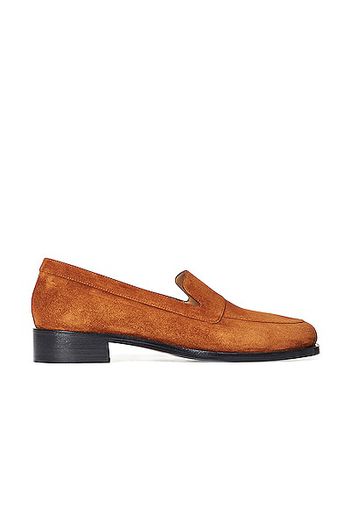 The Row Garcon Suede Loafers in Brown