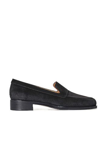 The Row Garcon Suede Loafers in Black