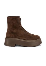 The Row Zipped Boots in Brown