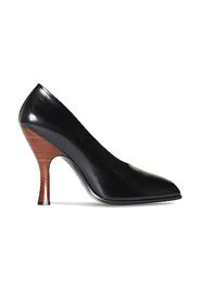 The Row Jade Leather Pumps in Black