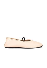 The Row Elastic Ballet Flats in Cream