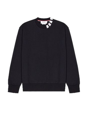 Thom Browne Mock Neck Sweatshirt in Blue