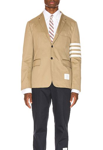Thom Browne Unconstructed Classic Blazer in Neutral
