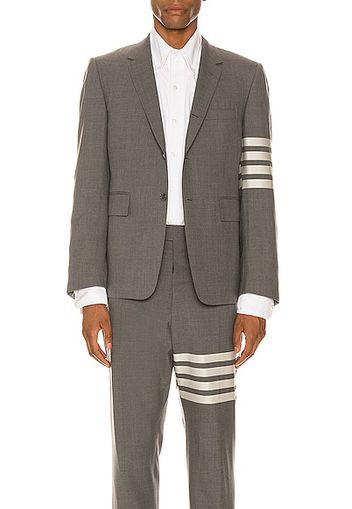 Thom Browne 4 Bar Engineered Suit Jacket in Gray