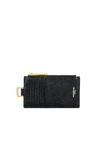 Thom Browne Zippered Card Wallet in Black