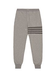 Thom Browne 4 Bar Loopback Sweatpants in Gray