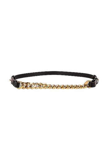 TOM FORD Iconic Chain Hip Belt in Black,Metallic Gold