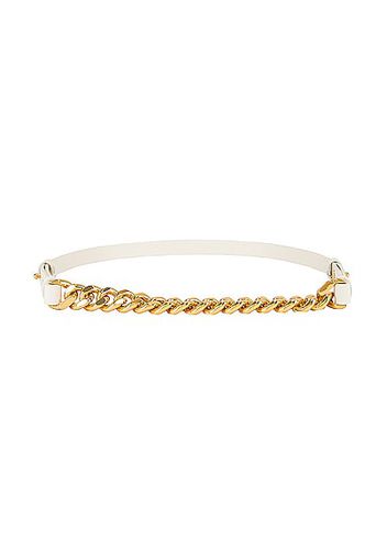 TOM FORD Iconic Chain Hip Belt in White,Metallic Gold