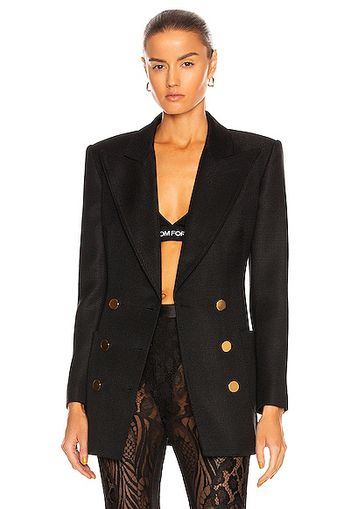 TOM FORD Double Breasted Blazer in Black