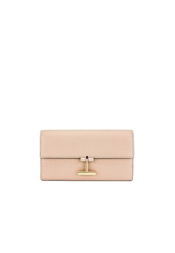 TOM FORD Tara Continental Wallet in Taupe