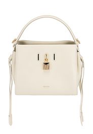 TOM FORD Padlock Small Top Handle Bag in White