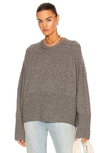 Toteme Merino Knit Sweater in Grey