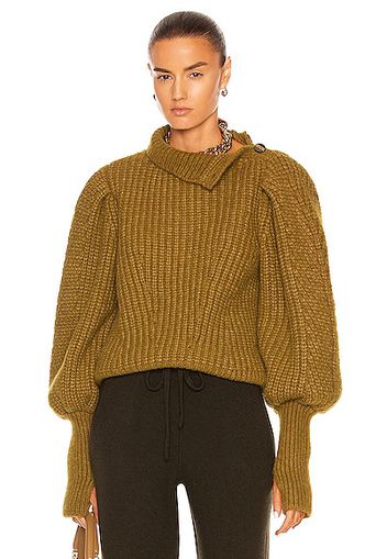 Ulla Johnson Alana Pullover Sweater in Olive