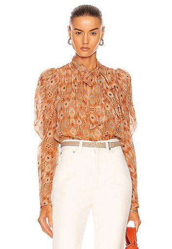 Ulla Johnson Ada Blouse in Tan