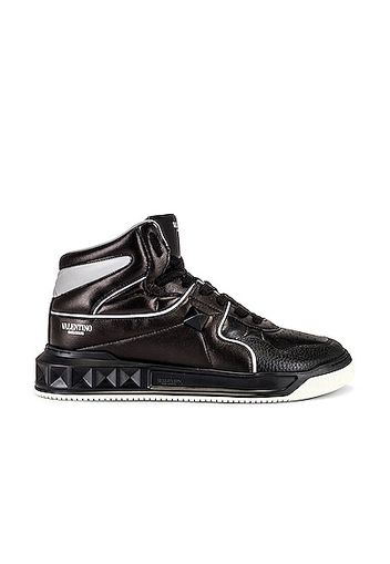 Valentino Garavani High Top Sneaker in Black