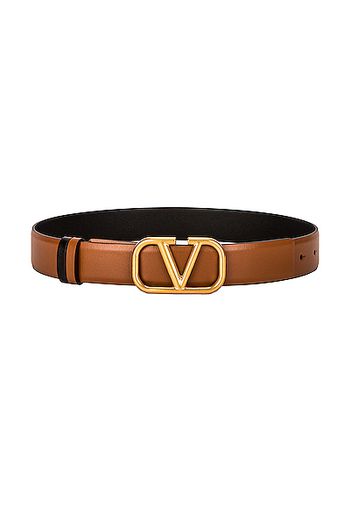 Valentino Garavani Valentino Garavani Garavani VLogo 30 Belt in Brown