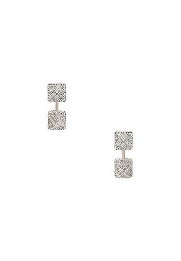 Valentino Garavani Rockstud Pendant Earrings in Metallic Silver