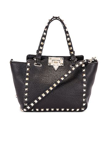 Valentino Garavani Rockstud Mini Tote in Black