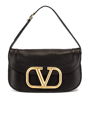 Valentino Garavani Large Supervee Shoulder Bag in Black