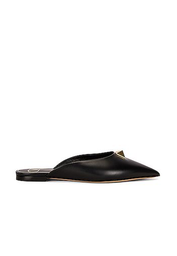 Valentino Garavani Roman Stud Pointed Mules in Black