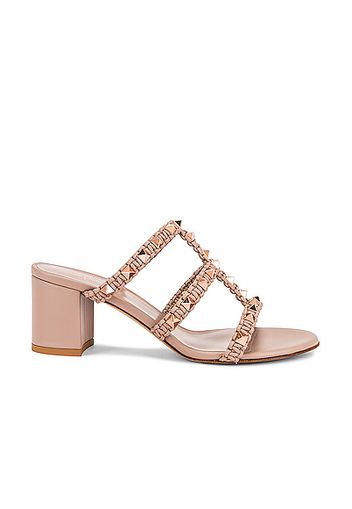 Valentino Garavani Rockstud Slides in Neutral