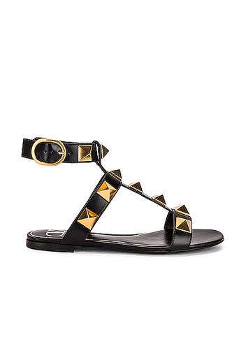 Valentino Garavani Roman Stud Sandals in Black