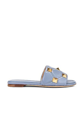 Valentino Garavani Roman Stud Slides in Blue