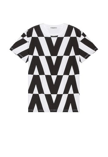 Valentino V Print Tee in White