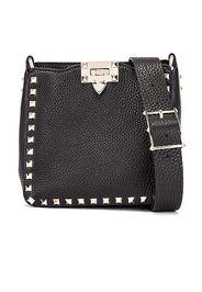 Valentino Garavani Rockstud Messenger Bag in Black