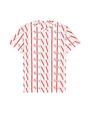 Valentino All Over Logo Tee in Red