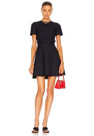 Valentino Short Sleeve Mini Dress in Navy