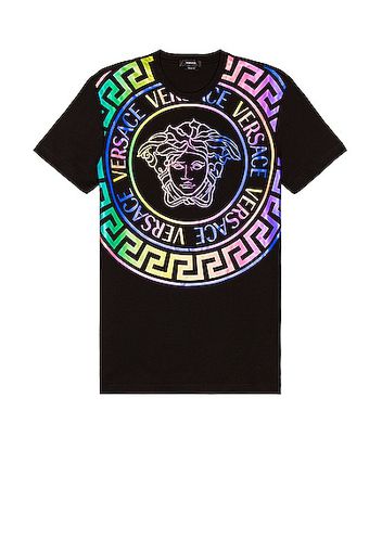 VERSACE Logo Tee in Black