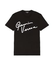 VERSACE Logo Tee in Black