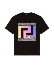 VERSACE Logo Tee in Black