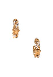 VERSACE Medusa Chain Earrings in Metallic Gold