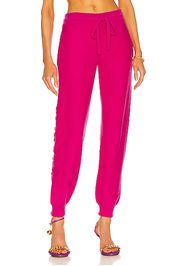 VERSACE Logo Cashmere Sweatpant in Fuchsia