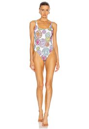 VERSACE Medusa One Piece Swimsuit in Abstract,Novelty,White