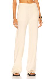 Victor Glemaud Wide Leg Pant in Ivory