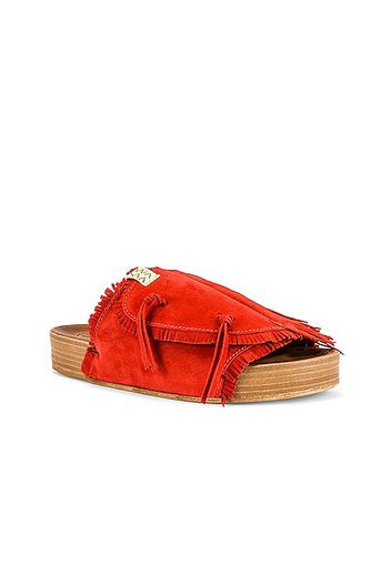 Visvim Christo Sandal in Red