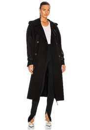 WARDROBE.NYC Trench Coat in Black