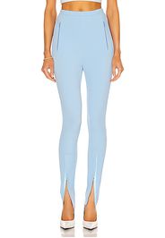 WARDROBE.NYC Front Zip Legging in Baby Blue