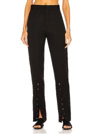 Y/Project Button Leg Pant in Black