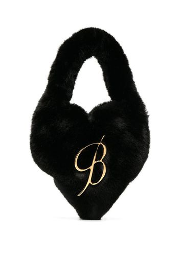 BLUMARINE - Heart Shaped Faux Fur Handbag