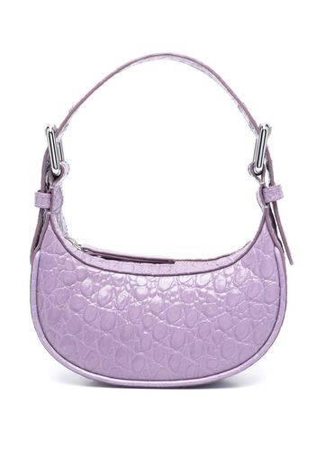 BY FAR - Mini Soho Croco Embossed Leather Shoulder Bag