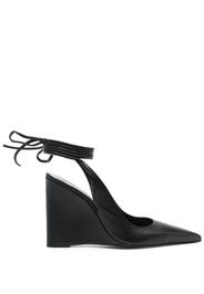 BY FAR - Vaughn Leather Wedge Pumps