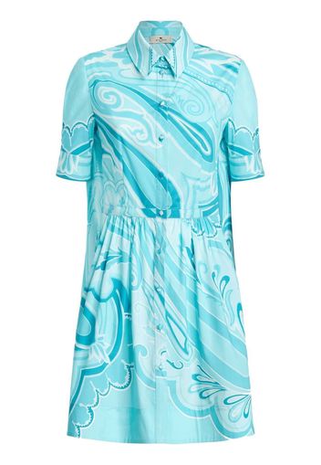 ETRO - Maxi Paisley Motif Cotton Minidress