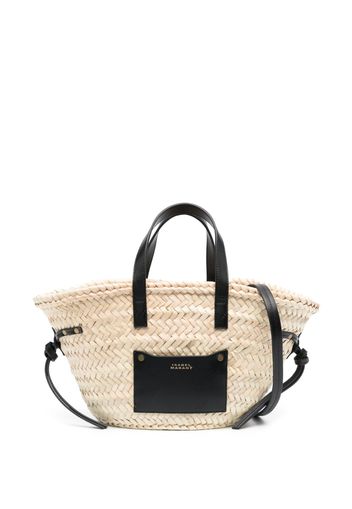 ISABEL MARANT - Cadix Mini Straw Shopping Bag