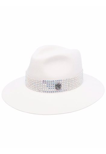 MAISON MICHEL - Henrietta Strass Belt On Felt Hat